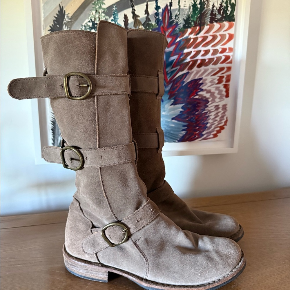 Fiorentini and Baker Classic Eternity Suede Moto Boot